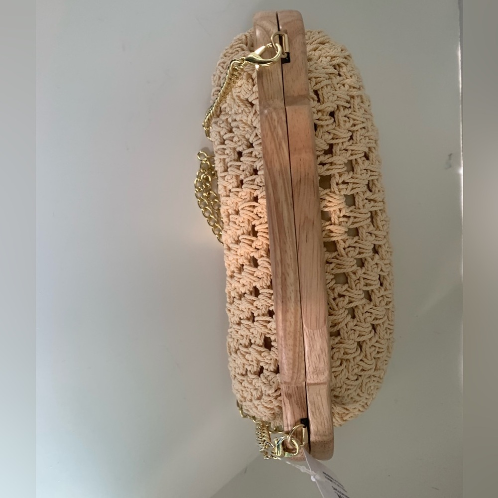 Woven Rope Framed Clutch - Picture 3 of 6